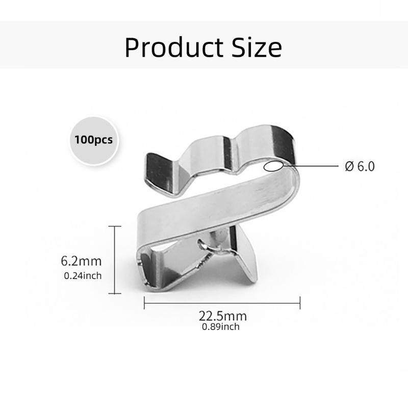 Cable Management Clamps Steel Wire Holders Trailer Wiring Clip Photovoltaic Wire Organizers Cable Management Clip