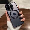 Luxury Transparent Magsafe Wireless Charging Phone Case For iPhone 15 14 13 12 11 Pro Max Plus Magnetic Bumper Silicone Cover