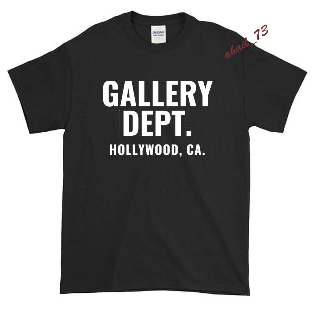 Новая Классическая футболка с логотипом Gallery Dept Мужская футболка Американский размер США S -XXL