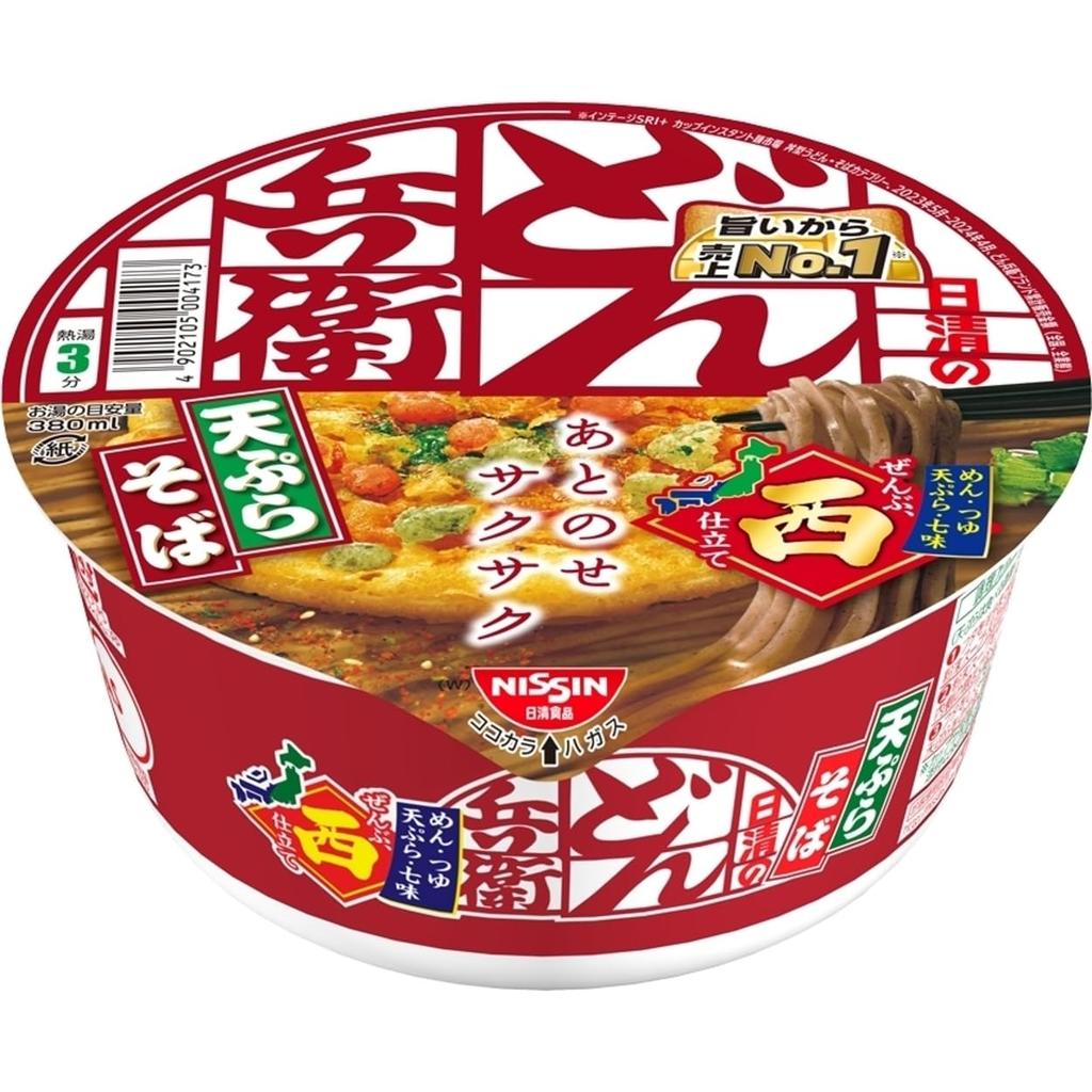 Donbei Tempura Soba Nissin Foods Cup 100g X 12 Packs (West) Noodles,