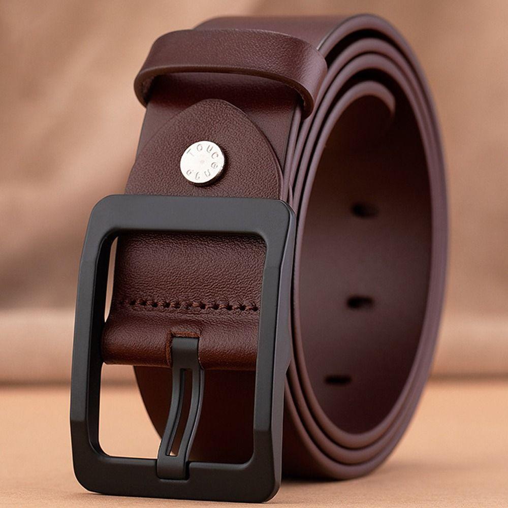Casual Leather Belt Versatile Trouser Dress Belts Fashion Waist Strap