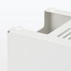 MUJI Белая крышка для хранения кранов из стали, ширина 32 см x глубина 10 см x высота 14 см, номер продукта, коробка для хранения кабелей, скрыватель проводов, тип, серый, высокий, 44596654, Коробка, Коробка,