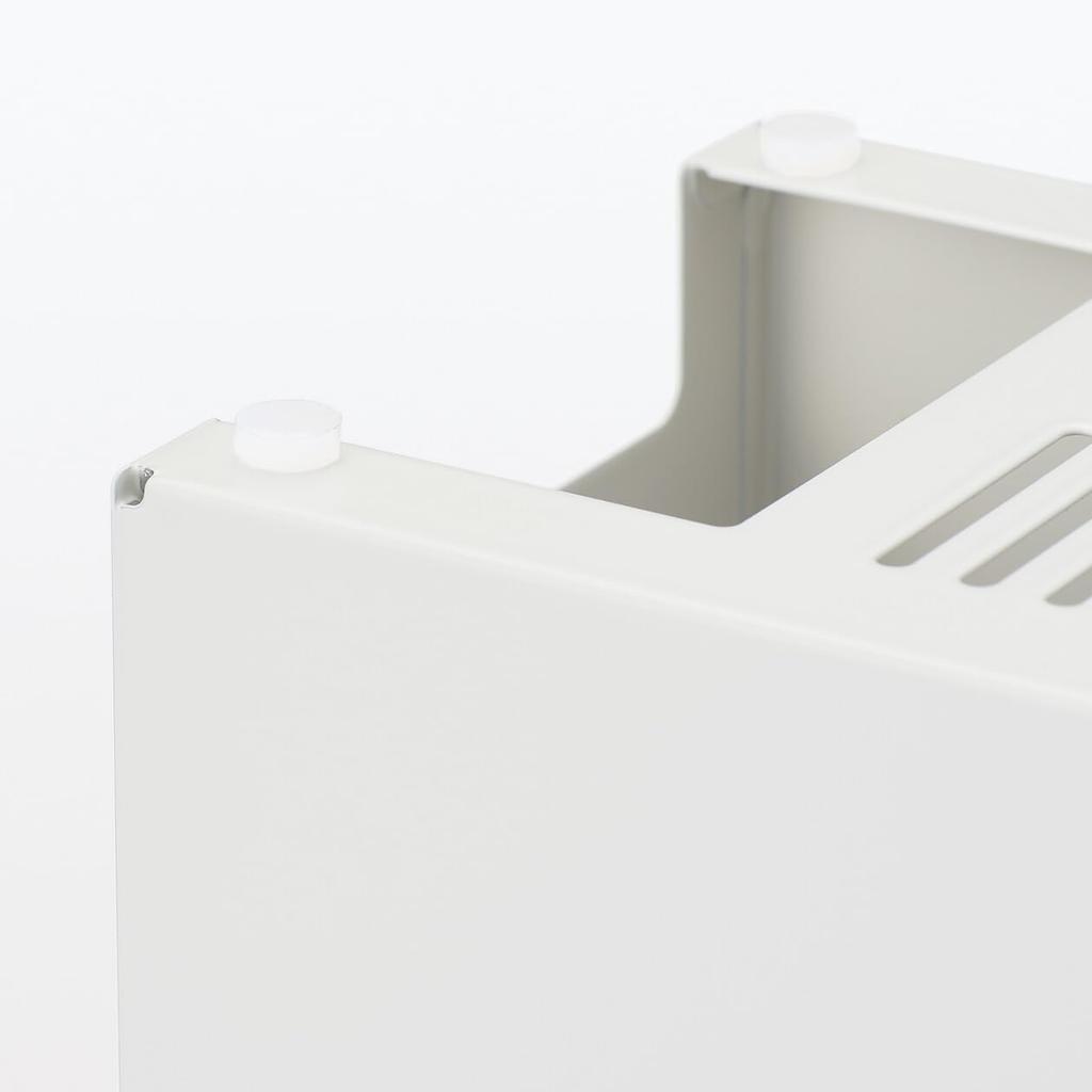 MUJI Белая крышка для хранения кранов из стали, ширина 32 см x глубина 10 см x высота 14 см, номер продукта, коробка для хранения кабелей, скрыватель проводов, тип, серый, высокий, 44596654, Коробка, Коробка,