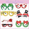 Colorful Christmas Glasses For Kids Featuring Cute Snowman And Reindeer Antlers Fun Festive Accessories