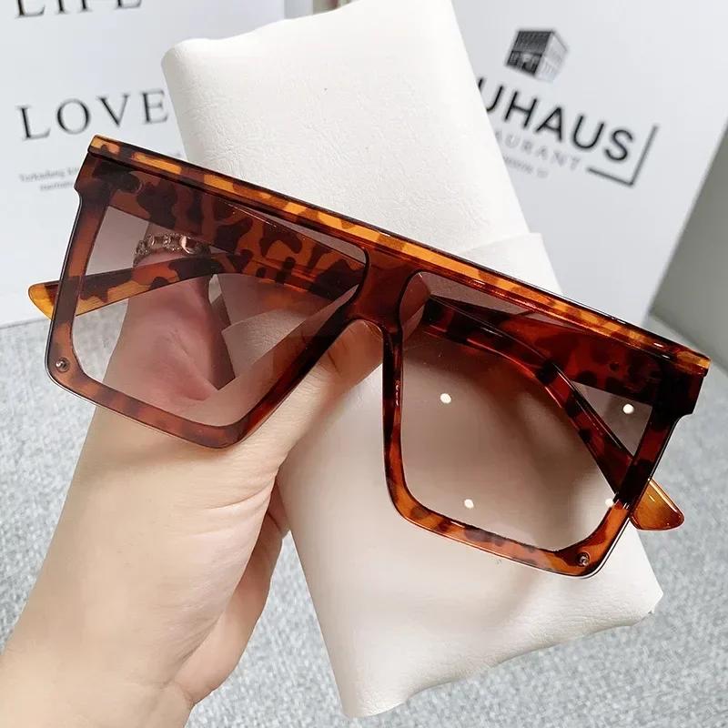 Новые черные квадратные солнцезащитные очки женские большая оправа модные ретро зеркальные солнцезащитные очки женские брендовые винтажные женские очки