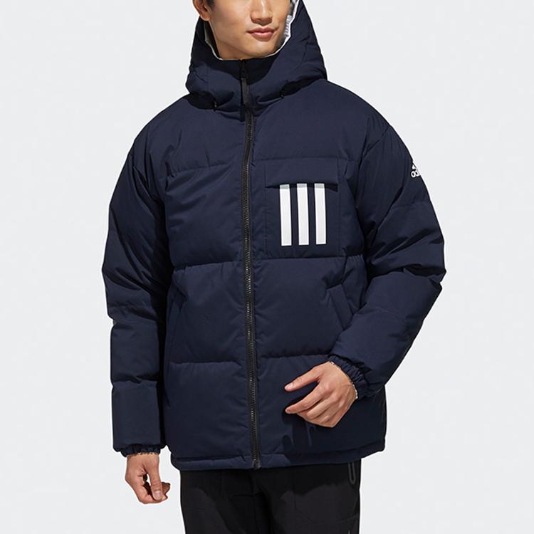 adidas Мужская пуховая куртка темно-синяя EH4010