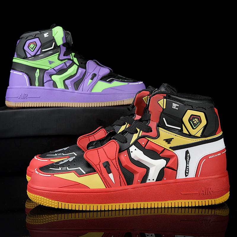 Аниме кроссовки Eva для мужчин 2025 Мода Высокие повседневные туфли Соурю Аска Лэнгли Косплей Оригинальные вулканизированные для бега Баскетбол