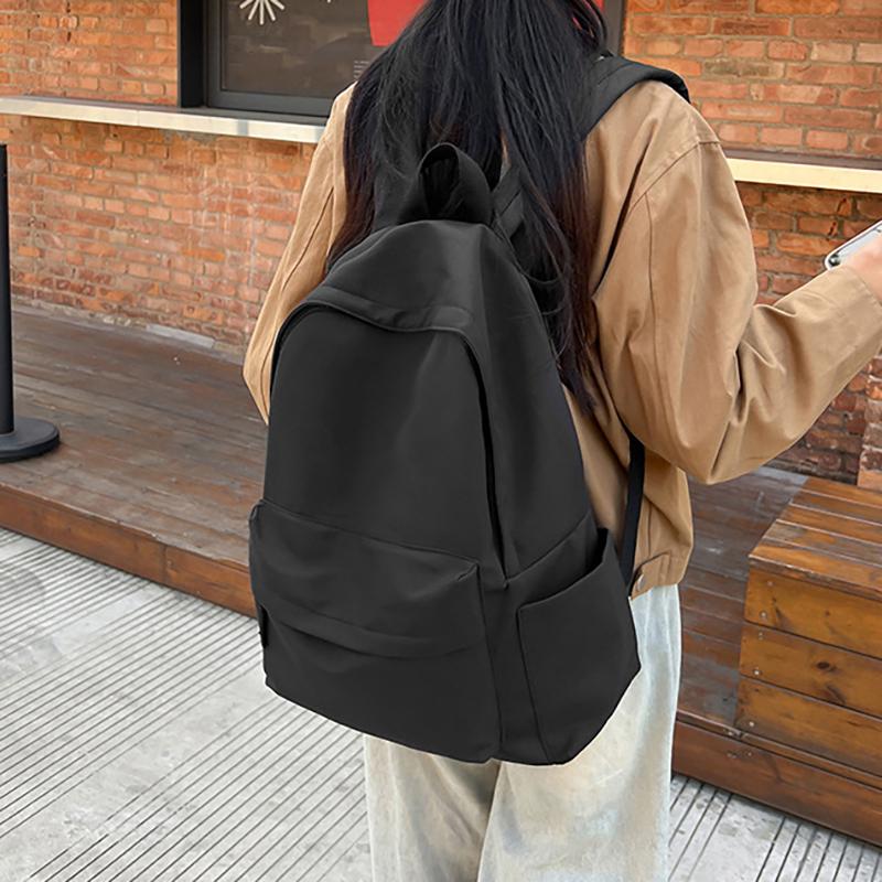 White Black Red Blue Backpack Large Capacity Nylon Backpack Student Backpack