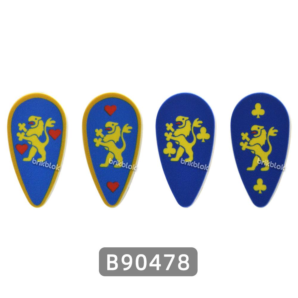 MOC Classic Castle Printed Building Block Toy Kite Shields Flag Mat European Medieval Age Castle Series for Figures