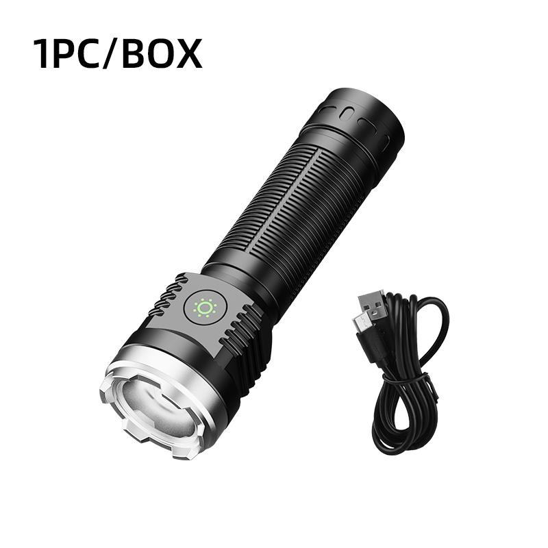 Flashlight LED strong light ultra bright high-power long-range rechargeable mini pocket portable small outdoor light