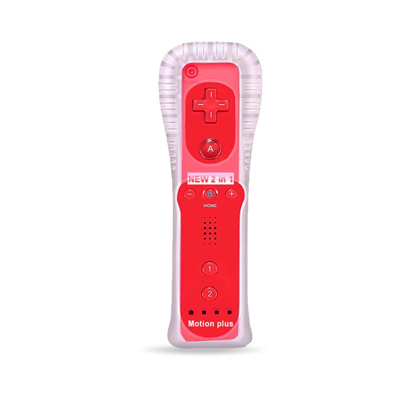 Пара пультов дистанционного управления с контроллером Nunchuck для игр Wii Управление для консоли Wii Беспроводной геймпад с Motion Plus