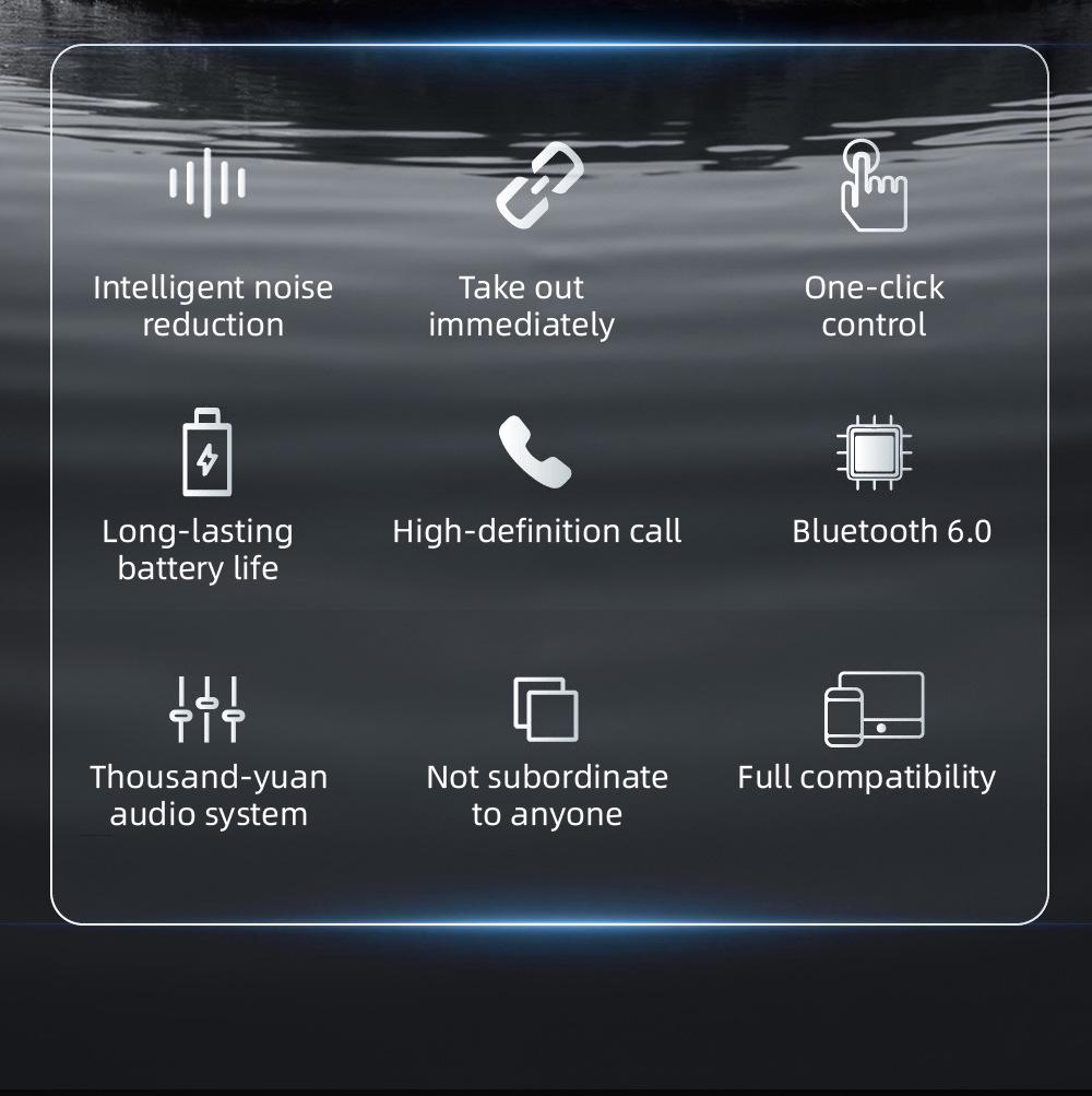 Беспроводные Bluetooth-наушники TWS с интеллектуальным шумоподавлением и звуком Hi-Fi HD