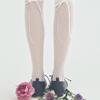 Biarritz Socks Grace Back Ribbon See-through Knee Socks 2 Colors