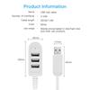 FONKEN 3 Port USB Hub Extend Cable Data Transfer Device Charging USB Adapter 1.2m USB 2.0 Splitter Laptop PC Computer USB Extender