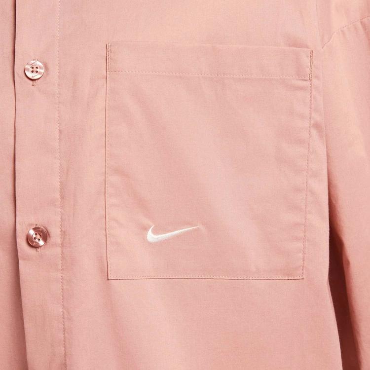 Nike Поплиновая повседневная спортивная рубашка с длинным рукавом для женщин HJ0716-688