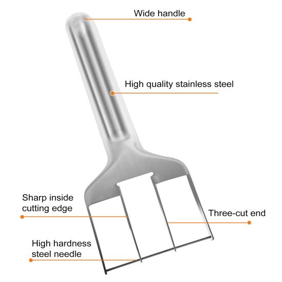 Watermelon Cutter Tool Efficient Stainless Steel Slicer for Watermelon Mango Cantaloupe Portable Kitchen Gadget for Fruit Salad Family Picnics Parties