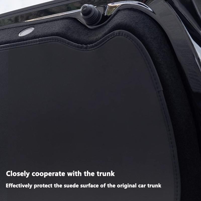 ZPK1 For Tesla Model Y Juniper / Model 3 Highland Trunk Tailgate Guard Pad Leather Trunk Protective Anti-dirty Pad Car Accessories