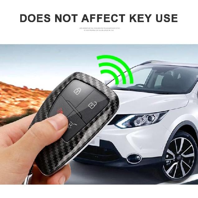 Чехол для ключа-брелока для Chevy для GMC, чехол для ключа с рисунком под углеродное волокно из АБС-пластика для 2021 2022 2023 2024 для Chevy Suburban Tahoe Silverado 1500 2500 3500 Colorado