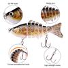 Fishing Lure Artificial ABS Plastic Life-like Swim Baits Crankbaits Hooks Lure for Bass Carp Fishing