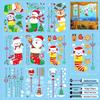 3D Christmas Snow Bear Window Clings - Cute Ice and Snow Bear Stickers for Glass