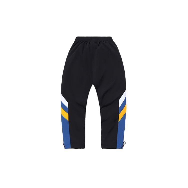 Li Ning свободный крой зауженные тканые спортивные длинные брюки мужские низ ярко-голубой AYKQ789-4