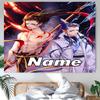 Personalized Nezha Conquers the Dragon King Background Tapestry,Custom Name Birthday Party,Multifunctional Wall Decoration for Home Decor,Various Occa