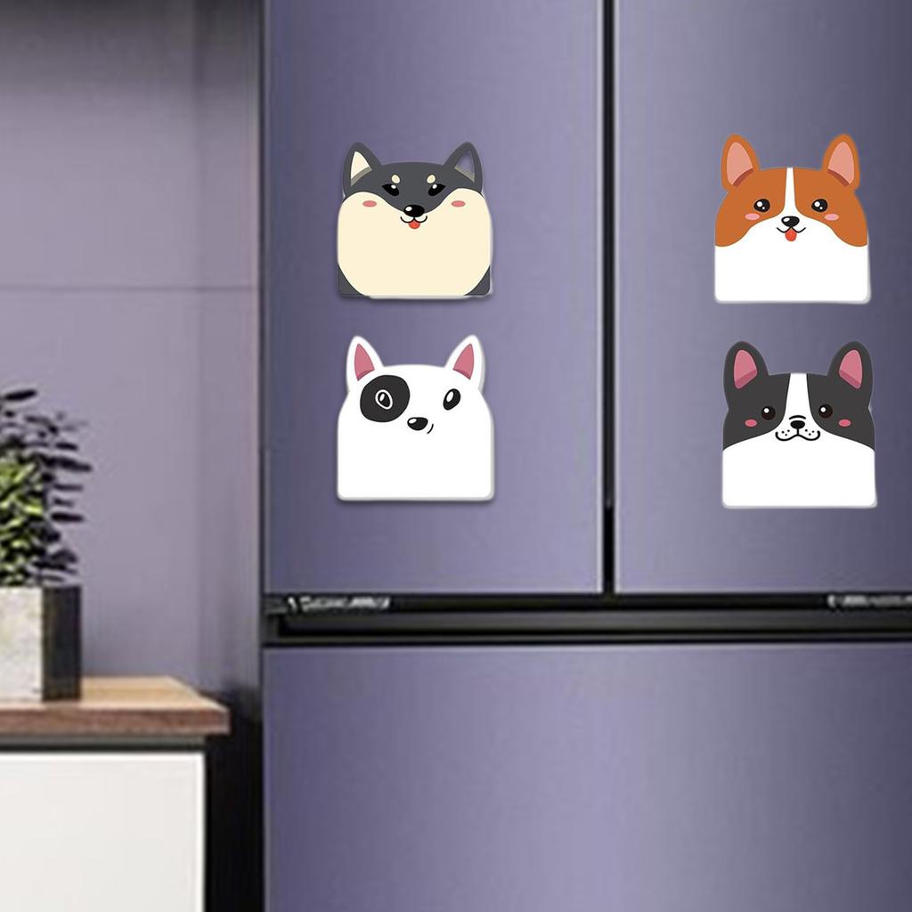 12x записок-липучек с животными, маленькие блокноты, стикеры-липучки с изображением собак из мультфильмов, школьные канцелярские принадлежности для студентов