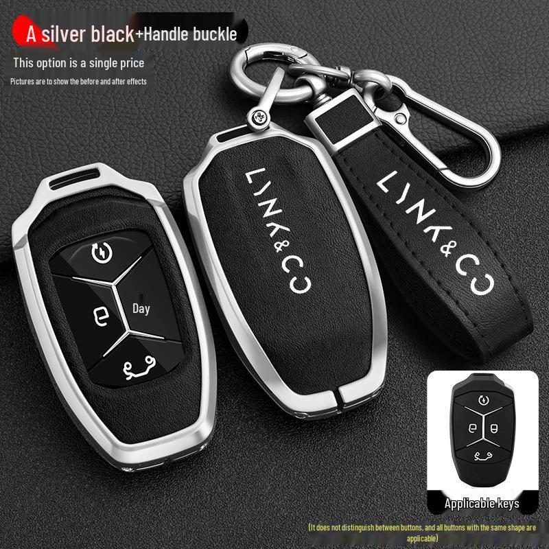 Lynk&Co Car Key Case: Metal Shell for Models 01, 02, 03 - Unisex Key Holder