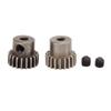 2PCS Set RC Metal Pinion Motor Gear Set for HSP 94107 94111 94123 94170 1 10 RC Car19T