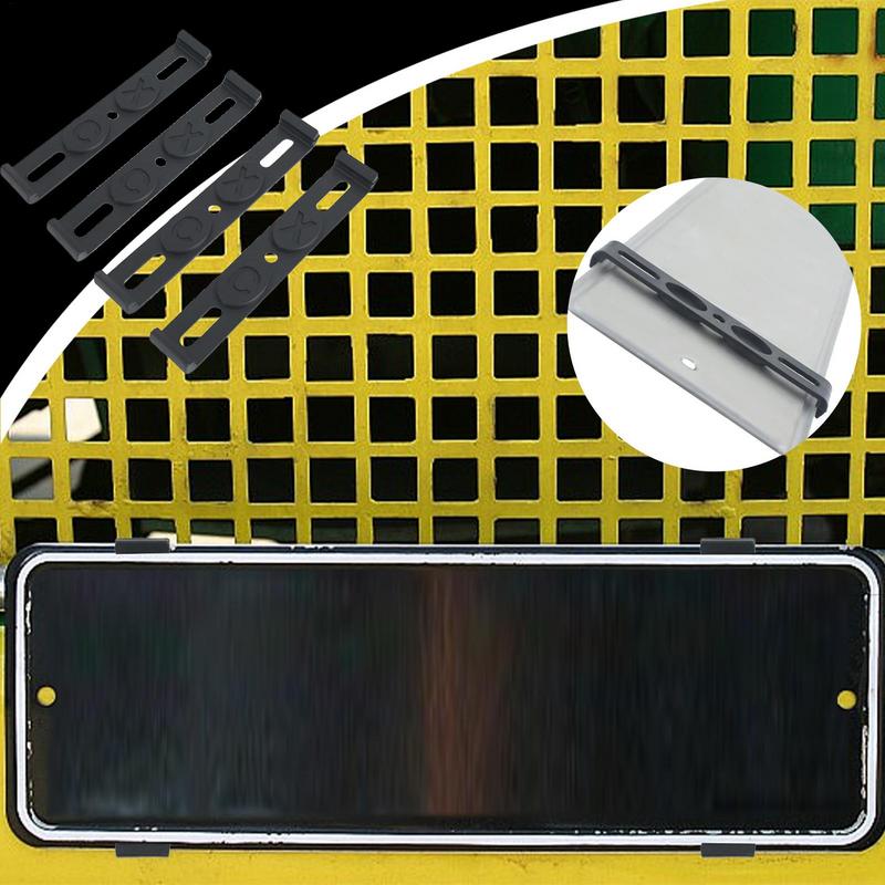 4PCS Frameless License Plate Holder Weather Proof Car Tag Frame for Front and Rear Vehicle Tags Auto Accessories License Plate Covers Frames 6