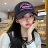 Женская Розовая Бейсболка с Вышивкой Мягкий Хлопок Snapback Козырек Кепка Женская Девушка Jk Корейский Y2K На Открытом Воздухе Спорт Козырьки Кепки