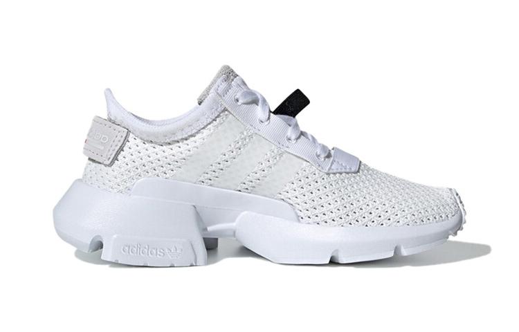 adidas Originals Pod S3.1 Дышащие и нескользящие Низкие детские кроссовки для бега Белые Дети возрастом от 3 до 7 лет CG7001