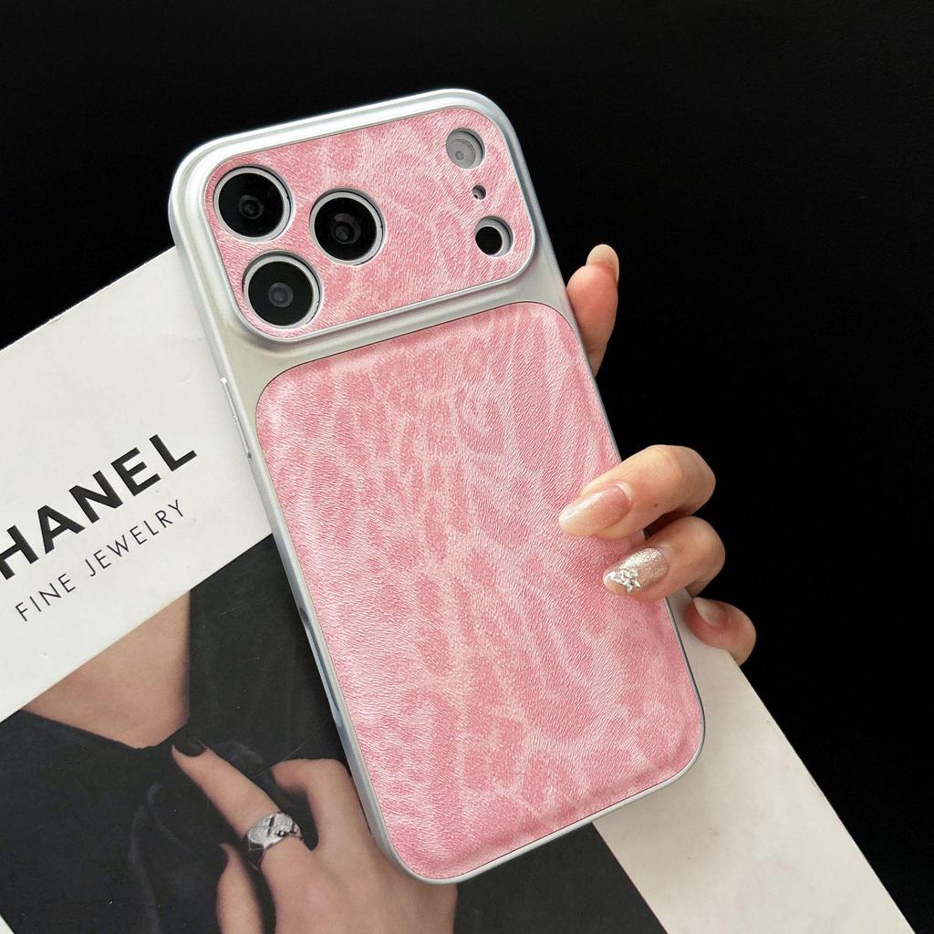 Защитный чехол для iPhone 16 Pro Max с леопардовым принтом, ударопрочный, с 17 наклейками