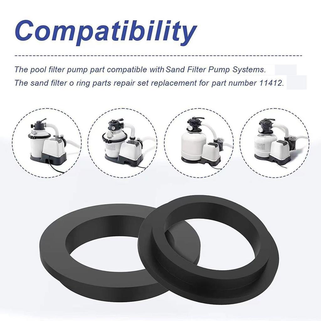 O Seal Long Lasting O Type Seals Easy Installation Rubber Sealing Gasket Sand Pump Repair Part for Sand Pump 11412 Model