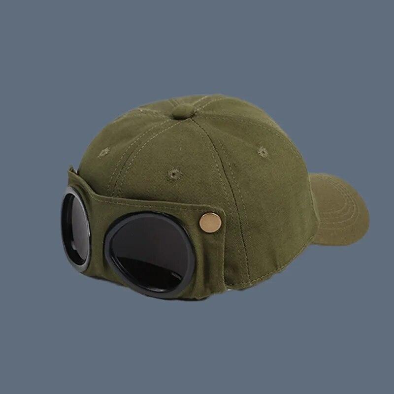 Новая шляпа-авиатор, летние индивидуальные очки, бейсболка для женщин и мужчин, солнцезащитные очки, кепка для мальчиков и девочек, уличные кепки для альпинизма и рыбалки