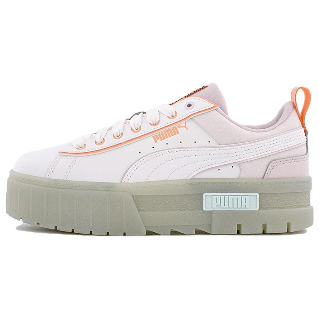 Puma Mayze Platform Sneakers Women Sneakers White Purple 387452-01