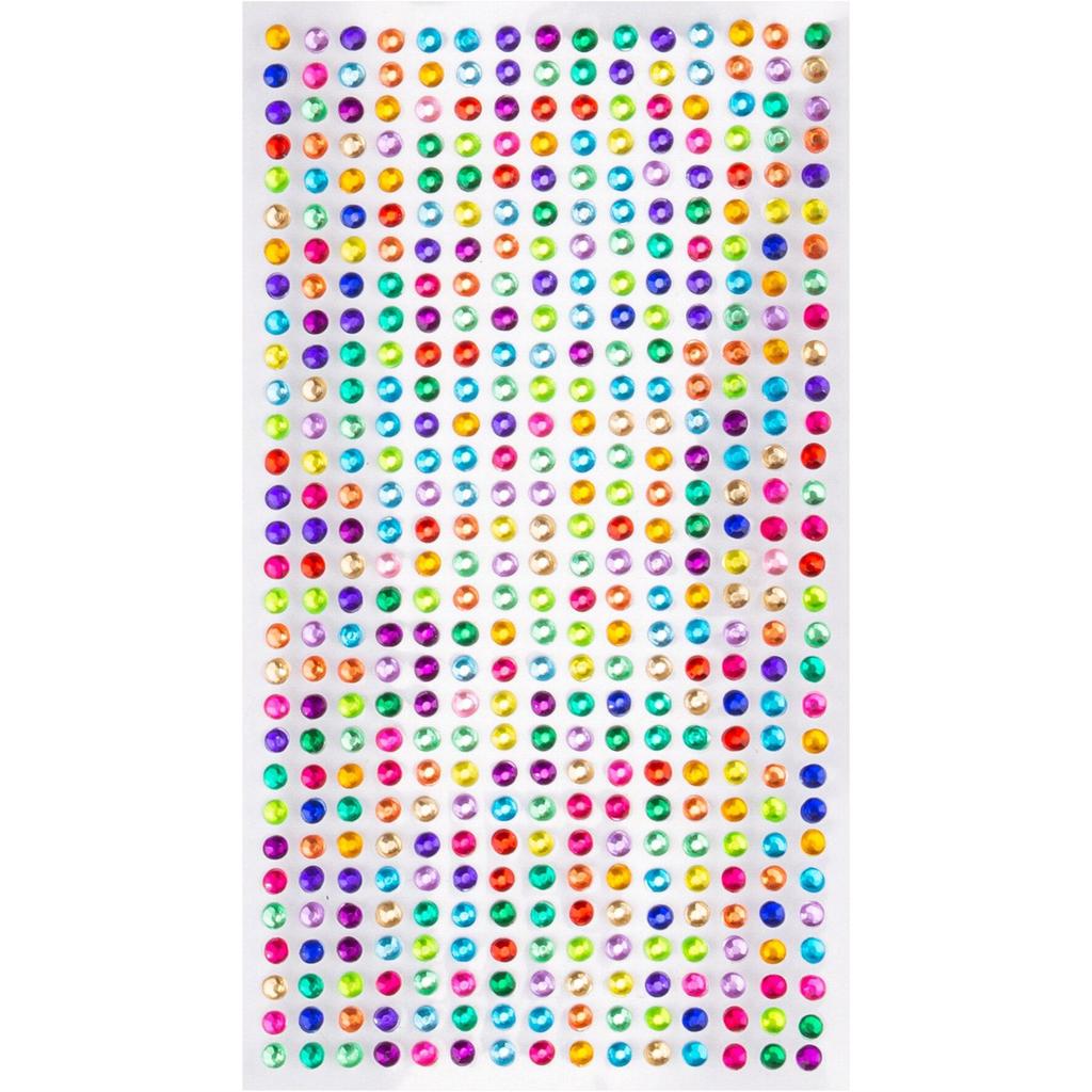 Colored Self-adhesive Rhinestones Sticker Children's Stage Show DIY Face Eye Decoration Acrylic Crystal Diamond Tattoo Sticker