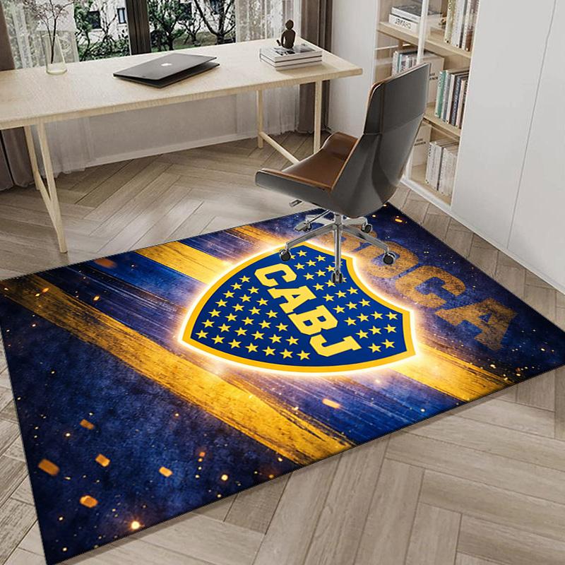 Boca Juniors Crest Area Rug for Office, Chair Rug, Decorative Carpet Livingroom Mat, Large Size Fan gifts Christmas gifts
