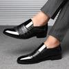 Fashion Men's Shoes Sharp Tip Luxury New Fashion Luxury Brand Genuine Leather Formal Shoes Outdoor Business Casual Work Shoes for Men