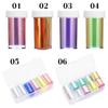Hot Nail Decoration Tool DIY Glass Paper Holographic Design Nail Stickers Aurora Film