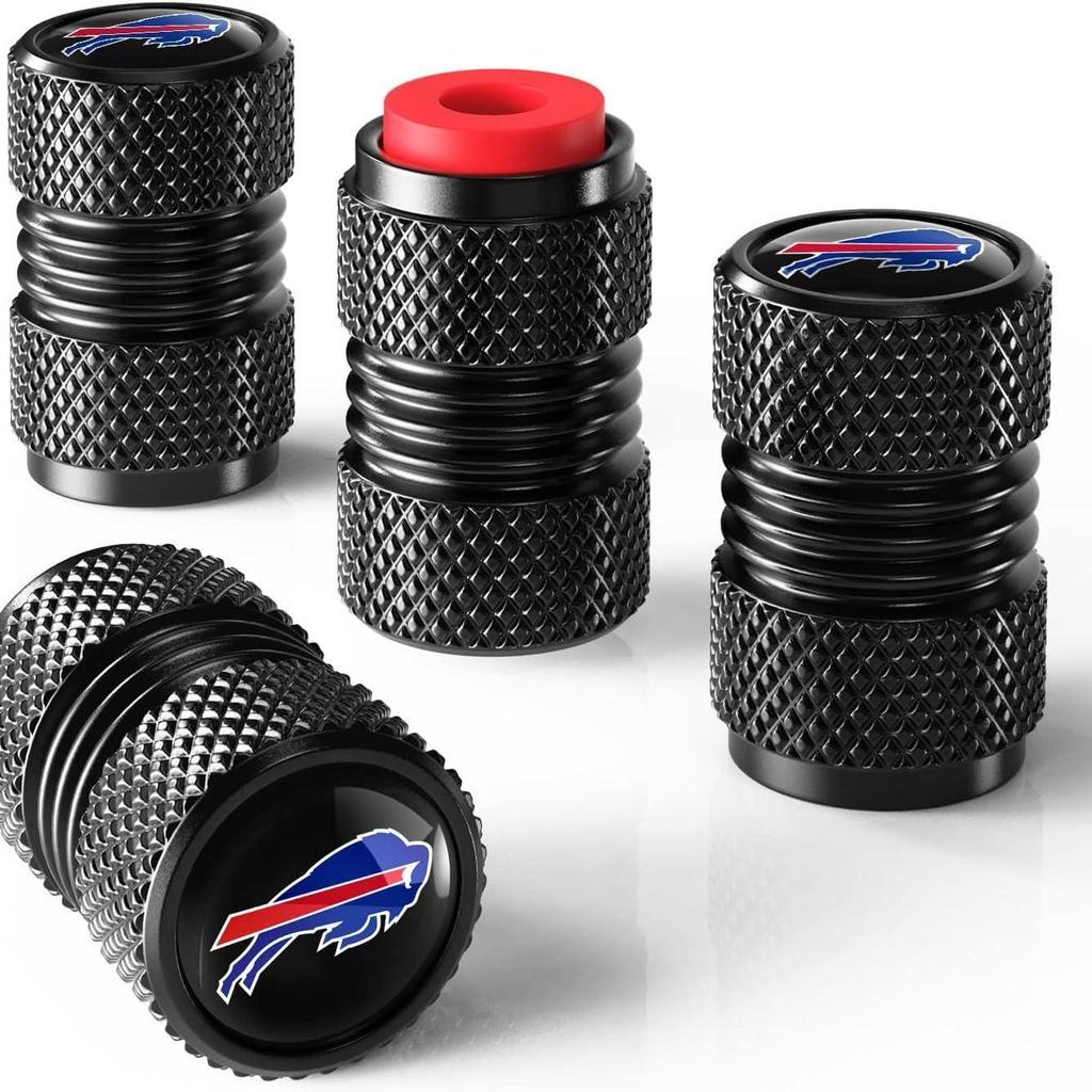 Aluminum Tire Valve Stem Caps Wheel Dust Covers 4 Pack
