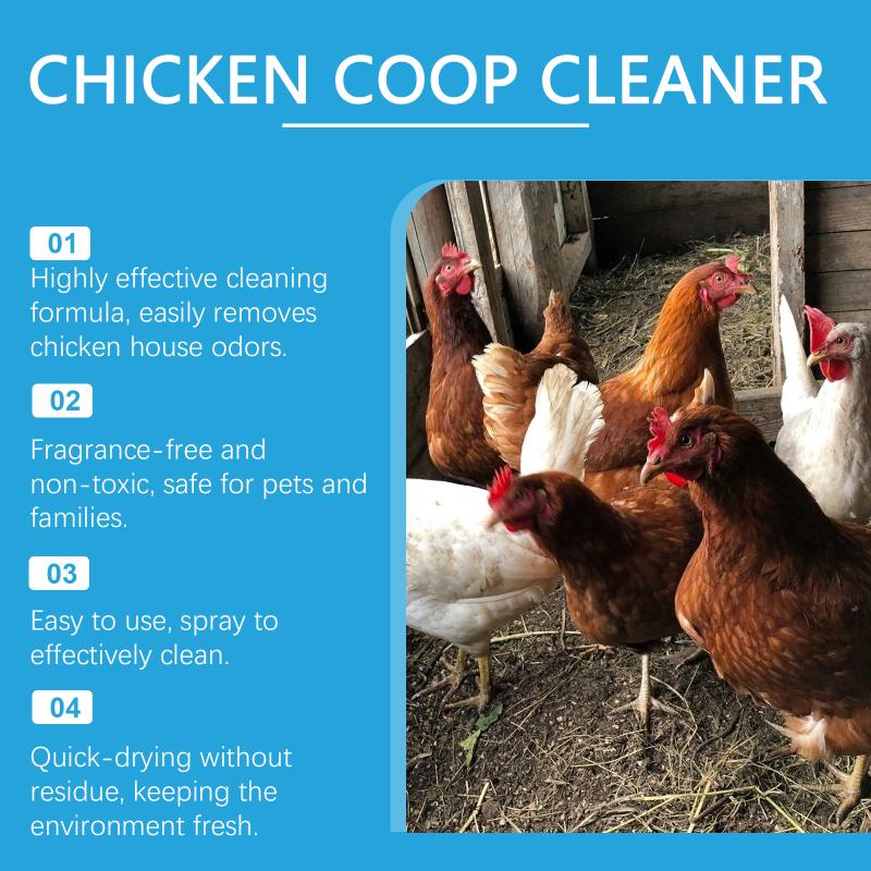 Powerful Odor Removal Chicken Coop Fast Acting Dust Bath Deodorizer for Chicken House Freshness