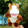 Movable Open Mouths Plush Animal Puppets Cow Duck Pig Stuffed Hand Doll Kids Toy   Role-Playing