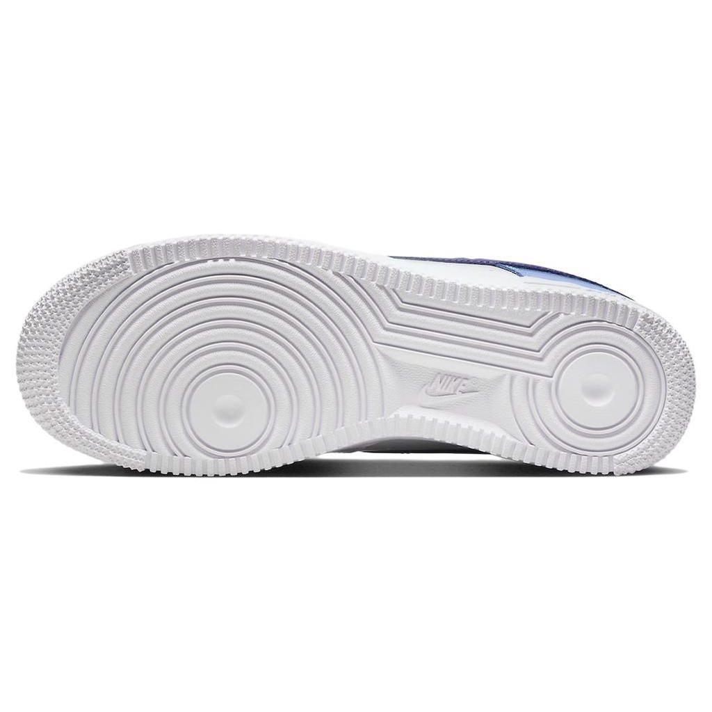 Nike Air Force 1 07 Essential University Blue Concord Женские кроссовки белые DJ9942-400