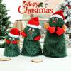Electric Toy Plush Toy Doll Funny Cute Green Electronic Xmas Tree Musical Santa Claus Fun Toy Christmas Decoration