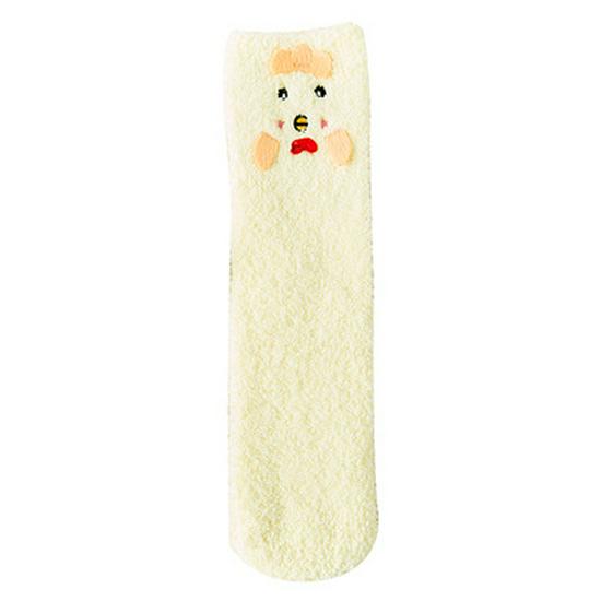 Женские зимние удобные плюшевые носки средней длины — толстые, не линяют, идеально подходят для дома или сна