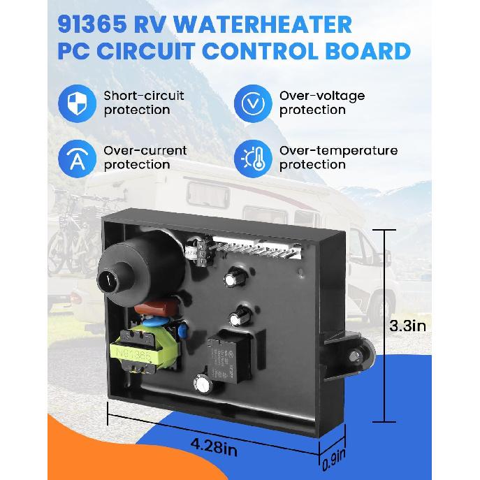 2025 ГОРЯЧИЙ- Деталь водонагревателя для автодома Подходит для водонагревателя Atwood для автодома GC6AA-10E GC10A-4E Включает детали платы управления 91365, термовыключатель 91447 и