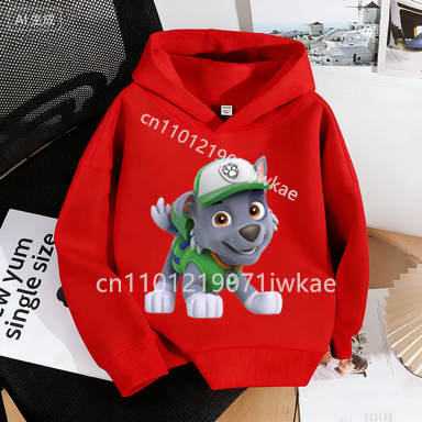 Spring Autumn Paw Patrol Pup Friends Printed Hoodie Sweatshirt Casual Kid Soft Clothes 3-12 Year Boys Girls Toddler Pullover Top