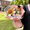 Букет из вязаных цветов, букет на выпускной, искусственные плетеные цветы, украшения, подарки на День учителя, День матери.