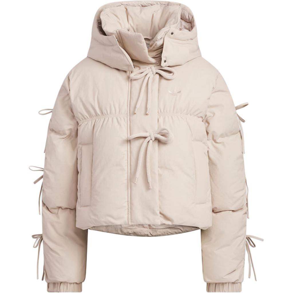 Adidas Originals FW25 Bow Play Down Warm Sports Duck Down Hooded Jacket Women Jacket KC2610